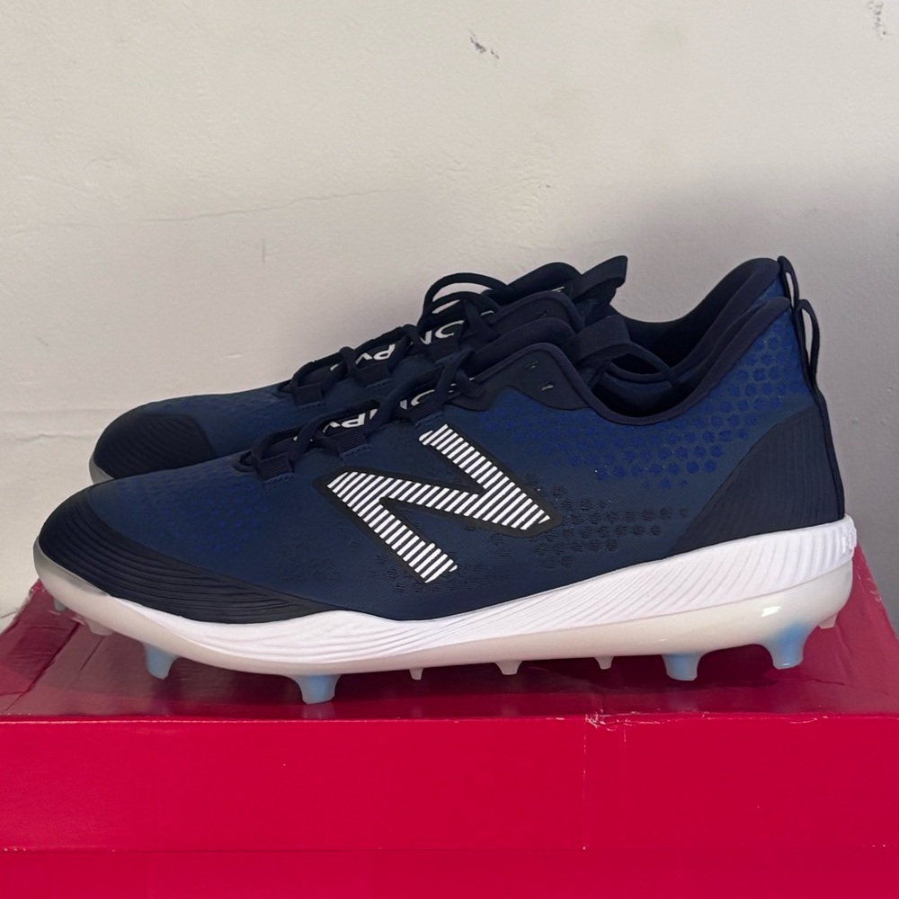 New Balance LCOMPTN3 FuelCell COMPv3 Men's Baseball Cleats Blue White US 15 D